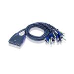 Aten CS64UZ 4-Port USB VGA/Audio Cable KVM Switch ( 1.8m )