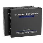 LENKENG LKV565P HDMI 2.0 Extender over      Cat6/6e with PoE for Rx. Supports up to 4K 60Hz.ZeroLatency. One Way IR Remote Control. Transmit HDMI Signal up to 70m. EDID Passback. L/R Audio Output Rx
