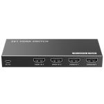 LENKENG LKV301HDR-V3.0 4K 3-In-1-Out HDMI HDR Switch. Support 12 bit full HD video, 3D video and 4Kx2K 30/60Hz ultraHD video. Compatible with HDMI 1.4, HDMI 2.0 &  HDCP 1.4, HDCP 2.2. Includes Remote Control.