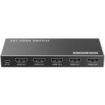 LENKENG 4K 4-In-1-Out HDMI HDR Switch. Support 12 bit full HD video, 3D video and 4K x2K30/60HzultraHD video. Compatible with HDMI 1.4, HDMI 2.0 &  HDCP 1.4, HDCP 2.2. Includes Remote Control.