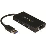 StarTech.com USB 3.0 Portable Hub with Gigabit Ethernet