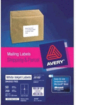 Avery Label J8169-50 Inkjet 4up 50 Sheets