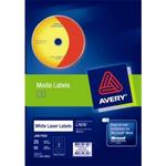 AVERY LABEL CD-R/DVD L7676-25 25 SHEET