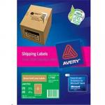 AVERY SHIPPING LABELS  BROWN KRAFT 199.6X143.5mm