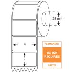 CRS TDY6025RLSC1ACRM1000 Thermal Direct Yenom 60mm W x 25mm H Small core 1AC 1000per roll Removable label roll
