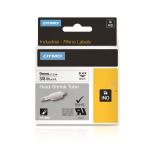 Dymo 18053 Rhino Heat Shrink Tubing Black on White 9mm