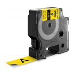 Dymo Rhino Flexible Nylon Tape Black on Yellow 19mm