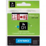 Dymo S0720850  TAPE D1 19MMX7M RED/WHT