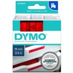 Dymo S0720870  TAPE D1 19MMX7M BLK/RED