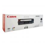 Canon CART418BK Toner Cartridge - Black - Laser - 3400 Page
