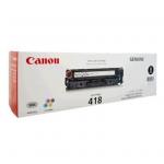 Canon CART418BK Toner Cartridge - Black Laser - 3400 Pages