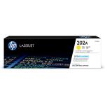 HP 202A Toner Cartridge - Yellow 1300 Pages - for HP Colour LaserJet Pro M254dw / M254nw / MFP M280nw / MFPM281fdn / MFP M281fdw Printer