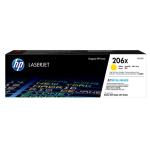 HP 206X Toner Yellow, Yield 2450 pages for HP Colour LaserJet Pro MFP M282nw, MFP M283fdn,MFP M283fdw Printer