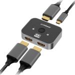 mbeat MB-HDMI-SW8K21  8K Bi-directional HDMI 2.1 Switch 2 In 1 Out/1 In 2 Out