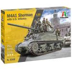 Italeri 1-6568 1/35 M4A1 Sherman W/Infantry