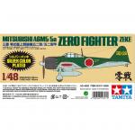 Tamiya Aircraft Series No.317 - 1/48 - Mitsubishi A6M5/5A Zero Fighter - Zeke - Silver Colour Plated