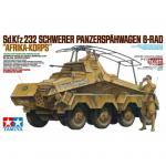 Tamiya Military Miniature Series No.297 - 1/35 - German 8-Wheeled Heavy Armored Car Sd.Kfz.232 Schwerer Panzerspahwagen - Afrika Korps