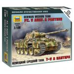 Zvezda - 1/100 - German Medium Tank - Panther - Pz.Kpfw.V Ausf. A