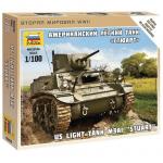 Zvezda - 1/100 - U.S. Light Tank M3A1 - Stuart