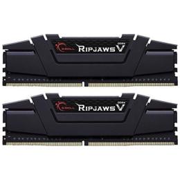 G.SKILL Ripjaws V Series 64GB DDR4 Desktop RAM Kit - Black 2x 32GB - 3200Mhz - CL16 - 16-18-18-38 - 1.35V - F4-3200C16D-64GVK