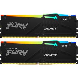 Kingston Fury RGB Beast 32GB DDR5 RGB Desktop RAM Kit 2x 16GB - 6000MT/s - CL36 - AMD EXPO