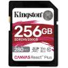 Kingston Canvas React Plus SD Memory Card - 256GB UHS-II - U3 - V60 - Read up to 280MB/s - Write up to 150MB/s - for DSLRs / Mirrorless Cameras & 4K Video Production Kingston Canvas React Plus SD Memory Card - 256GB UHS-II - U3 - V60 - Read up to 280MB/s - Write up to 150MB/s - for DSLRs / Mirrorless Cameras & 4K Video Production