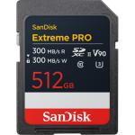 SanDisk Extreme Pro SDXC Memory Card V90 - 512GB UHS-II - Read up to 300MB/s - Write up to 300MB/s - Capture more without interruption with high capacities for storing 4K UHD video and 8K video