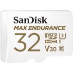 SanDisk Max Endurance microSDHC Memory Card - 32GB UHS-I - Class 10 - U3 - V30 - Read up to 100MB/s - Write up to 40MB/s - Record & Re-Record - Perfect for your Dash Cam or Home Monitoring System