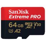 SanDisk Mobile Extreme Pro 64GB microSDXC 200MB/S read, 90MB/s write CLASS 10/UHS-3.  Get faster app performance, Great for capturing 4K UHD Videos,  Ideal for Action Cam. Drons, and Smartphone