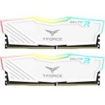 TeamGroup T-Force Delta RGB 16GB DDR4 3200Mhz Desktop RAM Kit - White 2x 8GB - 3200MHz - CL16 -