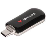 Verbatim 30224 Plectra USB-C Flash Drive - Black - 64GB