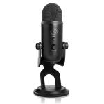 BLUE Yeti Microphone Professional quality, 3-capsule USB mic featuring 4 polarpatterns, headphone output w/ volume control. Colour Black