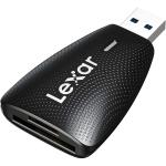 Lexar Professional USB 3.1 Dual-Slot Card Reader for UHS-I and UHS -II SD/SDHC/SDXC.  microSD, microSDHC, and microSDXC