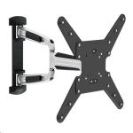 Brateck LPA31-443A 23"-55" Full Motion Bracket  Tilt -12 +5deg, Swivel 180 deg, Rotate -2.5 +2.5deg.TV to wall 48-514mm.Max VESA 400x400. 35kg Max load. Single Stud Install.