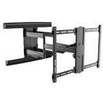 Brateck LPA57-466A 37"-80" Contemporary Design  Full-Motion TV Wall Bracket, -2 15  tilt, -90 90 swivel - Level adjust -3 3, Max VESA 600x400 - Profile 70 800mm - 70kg Max load - Black