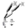 LUMI LDT10-C024 13"-32" Aluminum Interactive Counterbalance Dual Monitor Arm. -90 +90 tilt, -90 +90 swivel, -90 +90 rotate. Max VESA 100x100. Max load 9kg. LUMI LDT10-C024 13"-32" Aluminum Interactive Counterbalance Dual Monitor Arm. -90 +90 tilt, -90 +90 swivel, -90 +90 rotate. Max VESA 100x100. Max load 9kg.