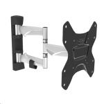 Brateck LDA20-223 23"-42"  Full Motion Bracket Tilt +12 -8deg, Swivel up to 90deg. Built in level. Max VESA 200x200. Max load 30kg. Curved Display Compatible.