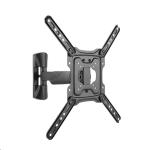 Brateck LPA50-441 23"-55" Full Motion TV Wall  Mount. Tilt +5  -15 , Swivel +90  -90 . Built-in level adjustment. Integrated cable management. Profile 49-305mm. Max VESA 400x400mm.