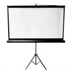 Brateck PSDB96 96" Projector screen with Tripod. Perfect for education, commercial presentations or residential home cinema. 160°viewing angle. Matte white screen.