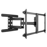 Brateck LPA70-486 Premium 43"-90" Full Motion TV Wall Mount Bracket with Free Tilt Design.Max VESA 800x400, Max Load 70Kgs, Max Arm Extension 660mm, Bubble Level Included. Gloss Black