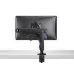 Colebrook Bosson Saunders Ollin Dynamic Single Monitor Arm, - Black - Max Load 9kg - 180°/360° Rotateable capability - VESA 75 & 100mm