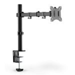 Digitus DA-90399 Single MonitorArm Stand with Clamp Base, 15" - 32", 8kg max, VESA 75x75, 100x100 5 year warranty, Quick Release function, 31.5cm Max Height adj, 90 ° Rotate, 90 ° Inclination, 360 ° Rotation.