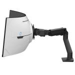 Ergotron 45-693-224 Mounting Arm for Monitor, Curved Screen Display - Black - 144.8 cm (57") Screen Support - 17.01 kg Load Capacity - 75 x 75, 100 x 100 - VESA Mount Compatible