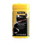 Fellowes 9971518 Multi-Surface Cleaning Wipes - Tub of 100