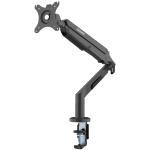 FlexiSpot 17"-36" Single Gas Spring Monitor Stand - Aluminum Arm - Black- Swivel 180deg - Quick Release VESA Plate - VESA 75 & 100mm - Max Load 3-12 KG - Clamp Or Grommet Installation - 5 Years Warranty