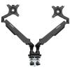 FlexiSpot 17"-32" Dual Gas Spring Monitor Stand - Aluminum Arm - Black- Swivel 180deg - Quick Release VESA Plate - VESA 75 & 100mm - Max Load 5KG Per Arm - Clamp Or Grommet Installation - 5 Years Warranty FlexiSpot 17"-32" Dual Gas Spring Monitor Stand - Aluminum Arm - Black- Swivel 180deg - Quick Release VESA Plate - VESA 75 & 100mm - Max Load 5KG Per Arm - Clamp Or Grommet Installation - 5 Years Warranty