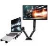Loctek Pro Mount, 10"-30" Single Monitor With 10.1"-17.3" Laptop Notebook Stand Ergonomic Gas Spring Arm Riser, Capacity 1.5-5KG, VESA 75 & 100mm /5 Years Warranty Display Bracket Desktop Mount Loctek Pro Mount, 10"-30" Single Monitor With 10.1"-17.3" Laptop Notebook Stand Ergonomic Gas Spring Arm Riser, Capacity 1.5-5KG, VESA 75 & 100mm /5 Years Warranty Display Bracket Desktop Mount