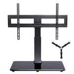 Perlesmith PSTVS03 Swivel TV Stand Universal Table Top TV Base for 32 to 70 inch LCD LED OLED 4K Flat Screen TVs - Height Adjustable TV Mount Stand with Safe TV Anti-tip Cable, VESA 600x400mm