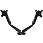 StarTech.com ARMSLIMDUO Desk Mount Dual Monitor Arm with USB & Audio - Desk Clamp VESA Mount for up to 30 inch Displays - 2x USB, 2x 3.5mm audio - Ergonomic Full Motion Dual Monitor Arm - Silver