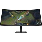 HP OMEN 34c G2 34" WQHD 180Hz Curved Gaming Monitor 3440x1440 - VA Panel - 1ms - DisplayPort - HDMI - AMD FreeSync Premium - HDR400 - 100x100 VESA